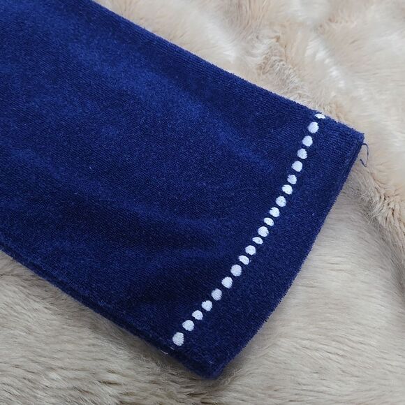 JANIE AND JACK BLUE LONG-SLEEVE SWIM COVER-UP, SIZE 8 - Picture 5 of 8